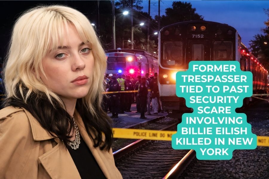 Man previously arrested outside Billie Eilish’s home dies in train incident